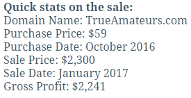 Behind the sale TrueAmateurs
