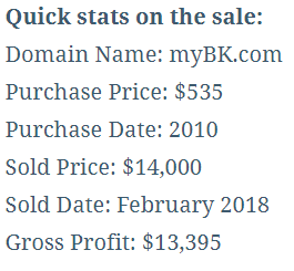 myBK.com domain sale